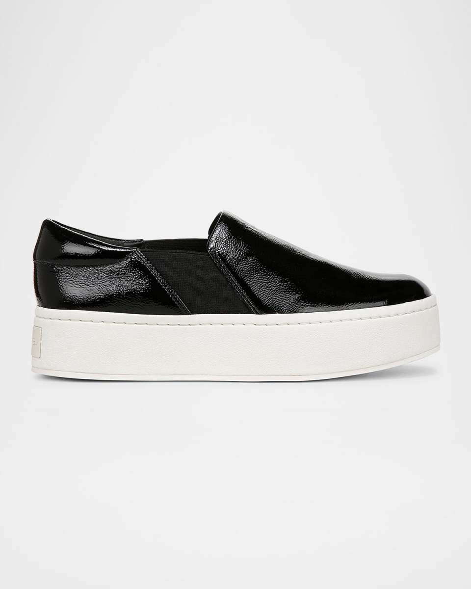 Warren Leather Platform Slip-On Sneakers